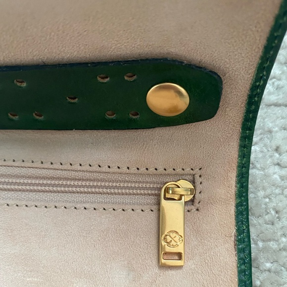 Time Resistance New Leather Green Jewelry Travel Case Madame Bovary Roll Bag - Picture 12 of 16